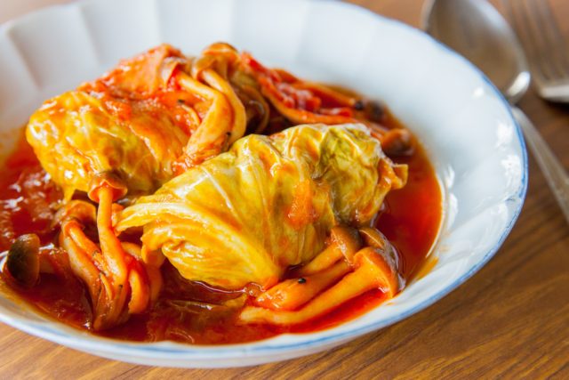 トマトソースのロールキャベツ