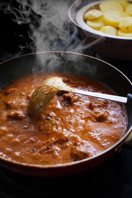 煮込んだカレー